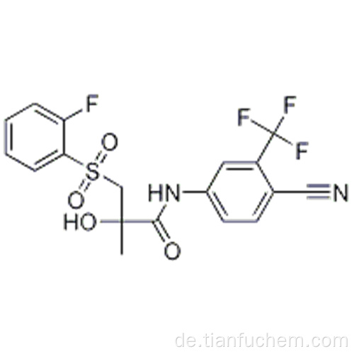 N- [4-Cyano-3- (trifluormethyl) phenyl] -3 - [(2-fluorphenyl) sulfonyl] -2-hydroxy-2-methylpropanamid CAS 1159977-36-2